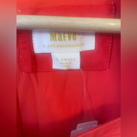 NWT Maeve Anthropologie Mini Dress XS Polka Dot Red - Picture 11 of 11